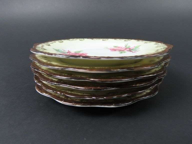 Lot of 6 Weelock Bread Plates - Made in Vienna Austria