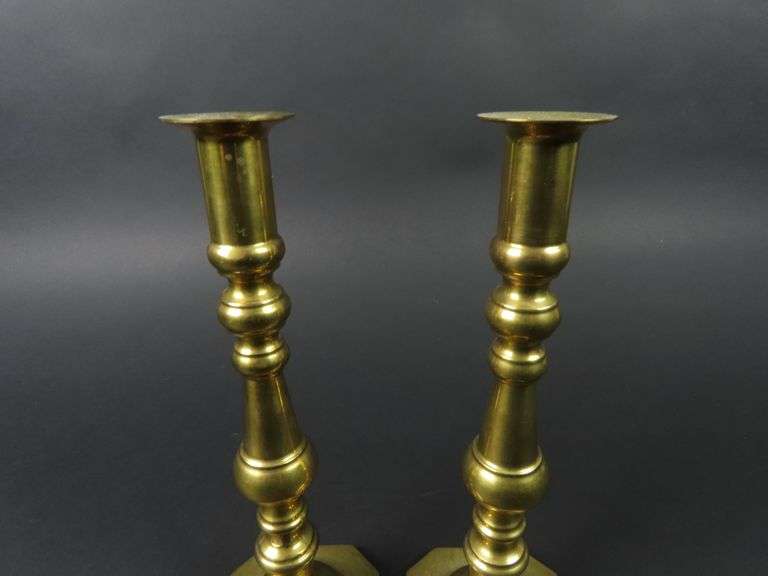 Pair of Vintage Brass Candlesticks