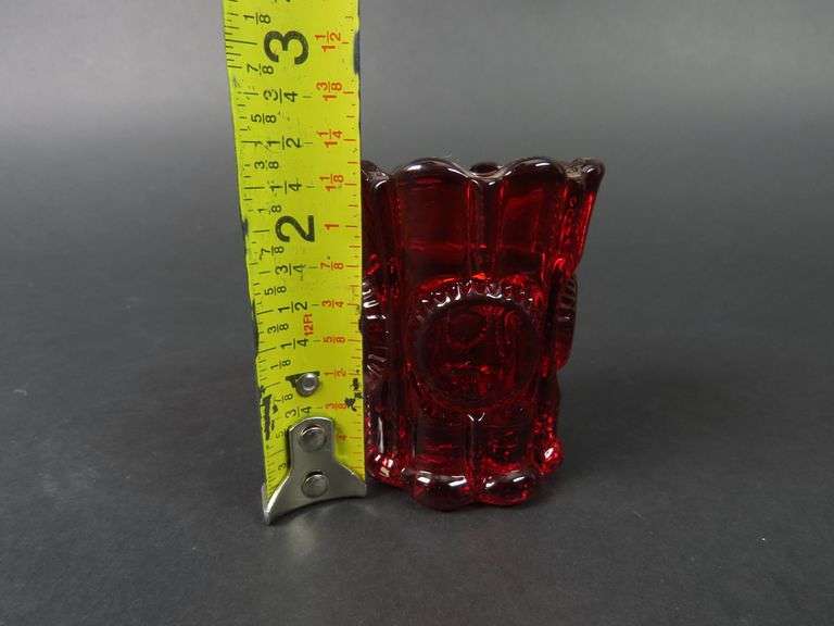 Vintage Ruby Red Toothpick Holder