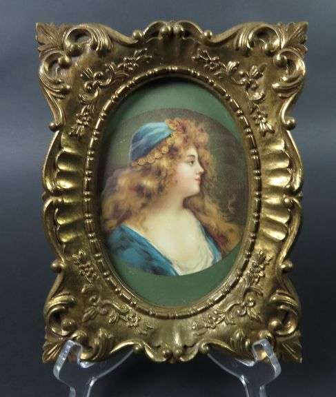 Vintage Framed Portrait Wall Hanging
