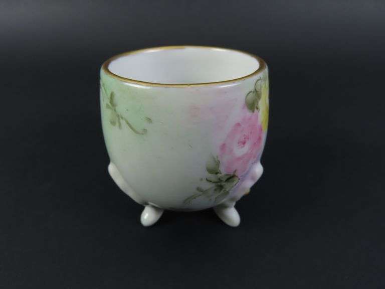 Antique H. Hiemann Porcelain Toothpick Holder