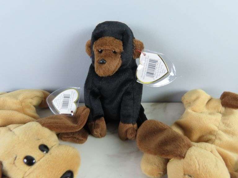 Lot of 4 Collectible Ty Beanie Babies
