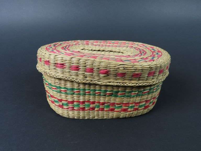 Handcrafted Lidded Basket