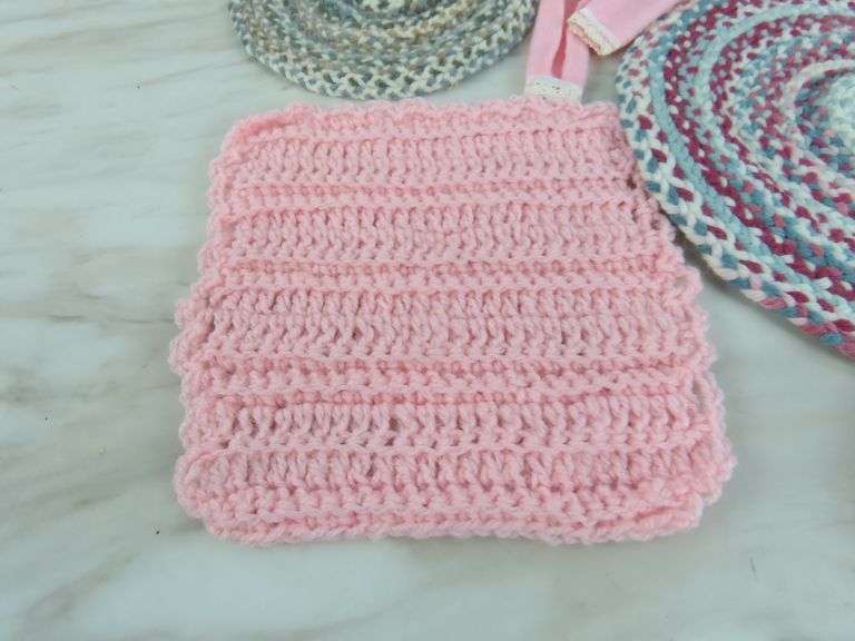 Grouping of Handcrafted Doll House Rugs & Pillows