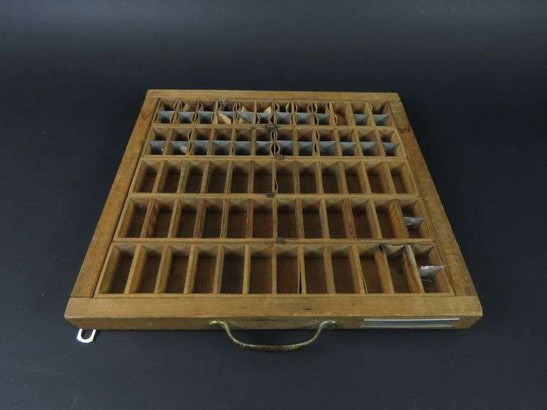 Another Vintage Wooden Printers Tray Wall Hanging