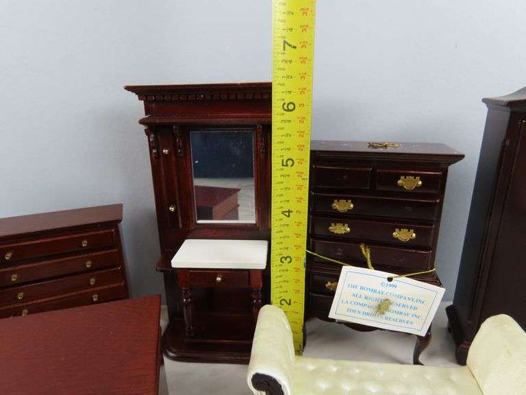 Lot of Wooden Doll House Furniture