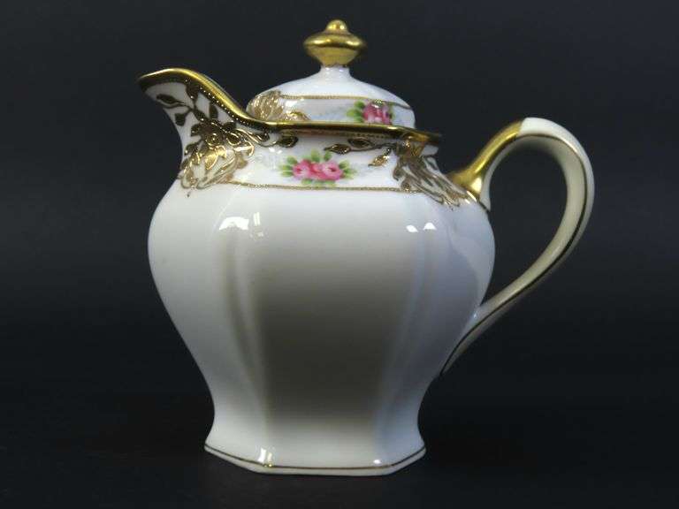 Vintage Handpainted Nippon Lidded Creamer - Made in Japan