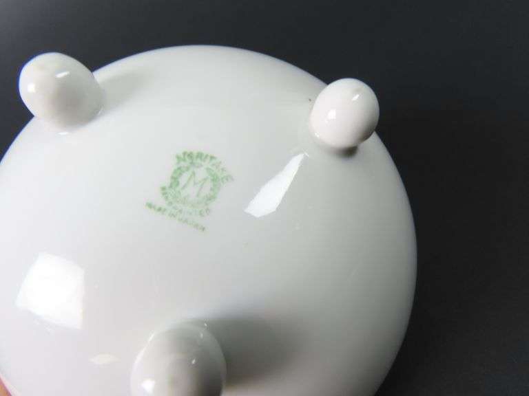 Noritake Footed Bowl with Ladle - Made in Japan