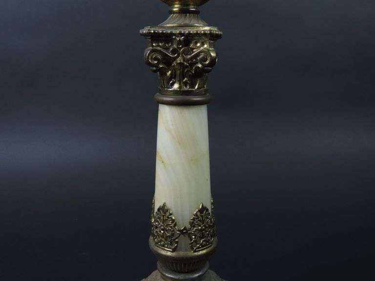 Stunning 30" Banquet Oil Lamp with Globe & Chimney