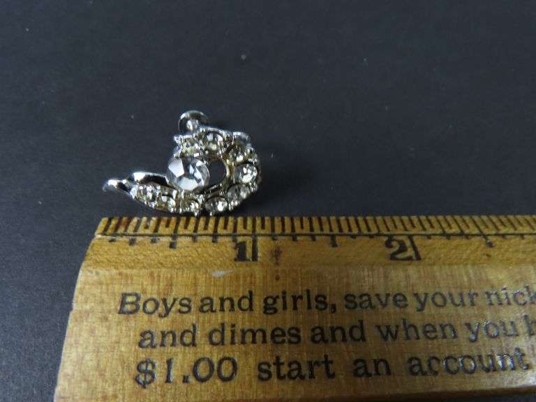 Vintage Rhinestone Screwback Earrings
