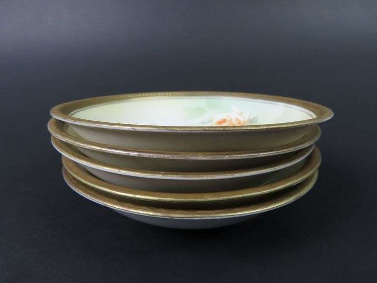 Lot of 5 Victorian R&S Berry Bowls - Made in Germany