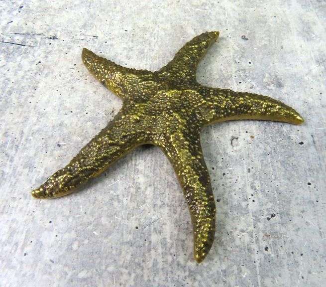 Vintage Brass Starfish Décor