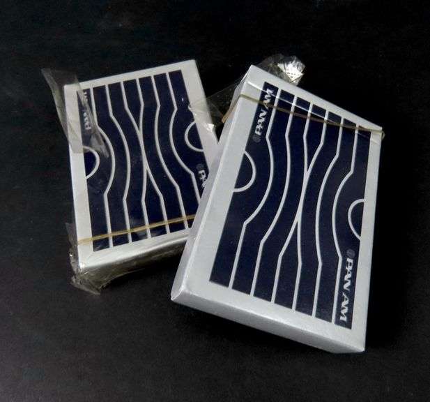 2 Packs of Semi-Sealed Pan Am Playing Cards