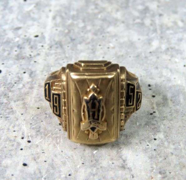 1952 10K Gold Class Ring - Size 9 - 9.2g