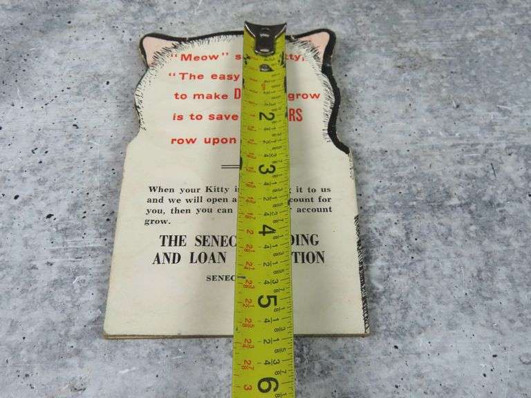 Seneca Building & Loan "Quarter Kitty Coin Savings Card