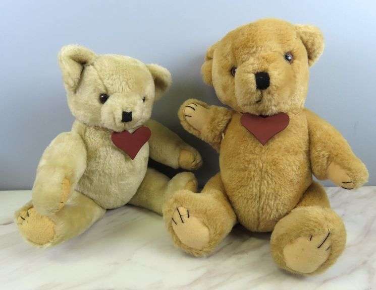 Lot of 2 Jointed Teddy Bears