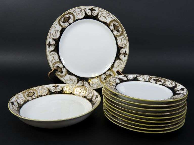 Vintage Noritake 20056 China 9 Dessert Plates, 1 Bowl, 1 Lunch Plate