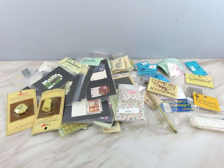 Big Lot of Doll House Miniatures