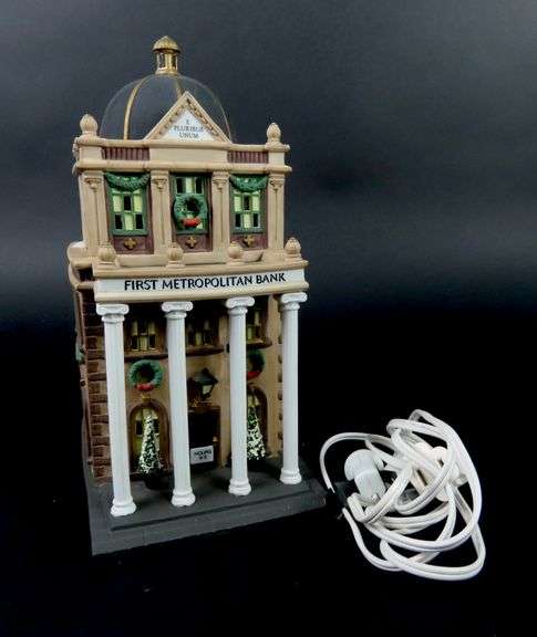 Dept. 56 "First Metropolitan Bank" Christmas in the City House