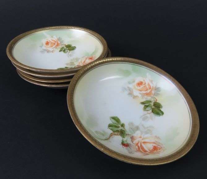Lot of 5 Victorian R&S Berry Bowls - Made in Germany