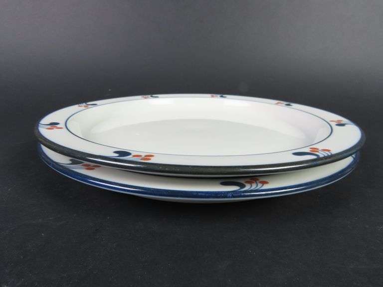 Lot of 2 Dansk "Aalborg (Red Berries)" 8.75" Salad Plates
