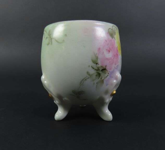 Antique H. Hiemann Porcelain Toothpick Holder