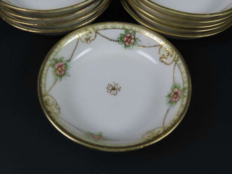 Lot of 10 Handpainted Nippon Berry Bowls - Made in Japan
