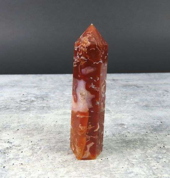 Beautiful Red Flower Agate Point