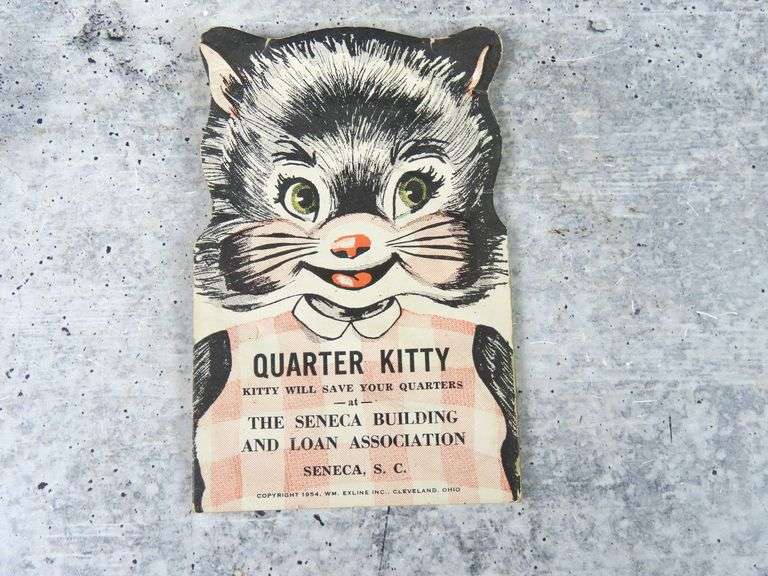Seneca Building & Loan "Quarter Kitty Coin Savings Card