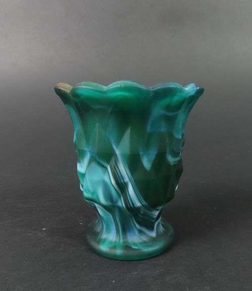 Vintage Slag Glass Toothpick Holder