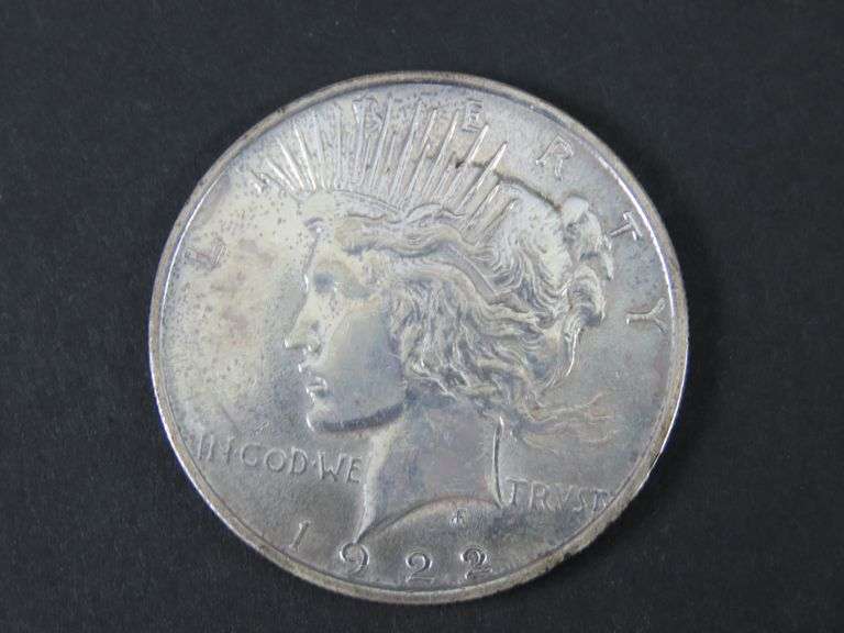 1922 Circulated Peace One Dollar Coin
