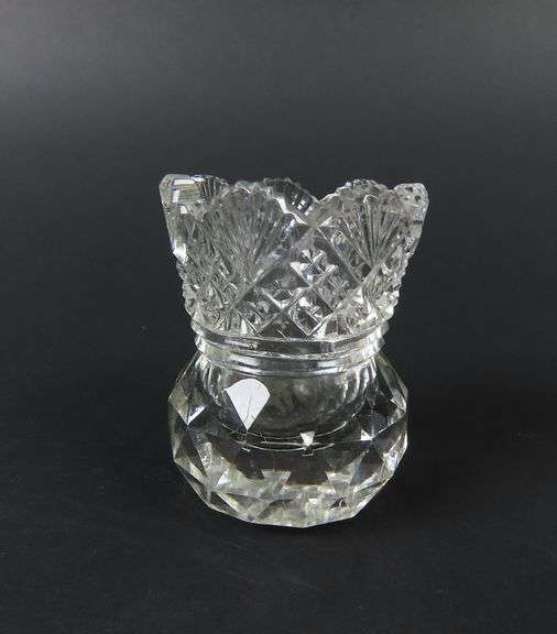Vintage Cut Crystal Toothpick Holder