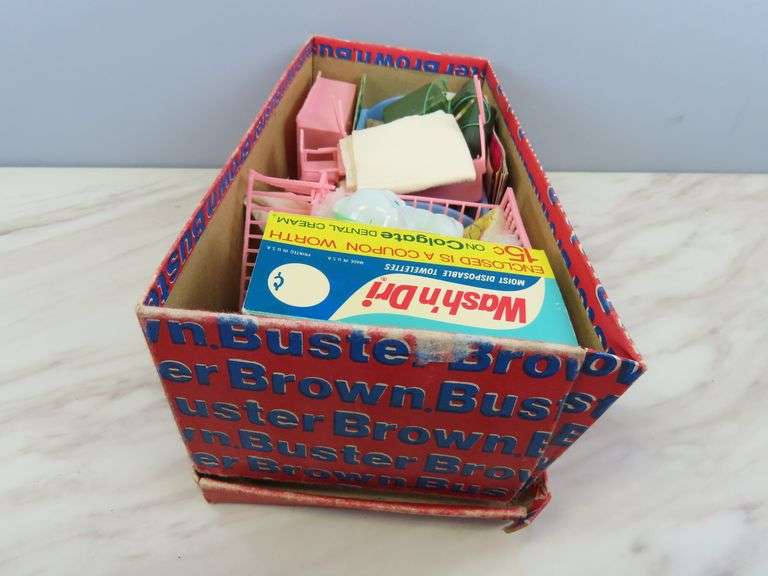 Box of Vintage Doll Toys with Heads