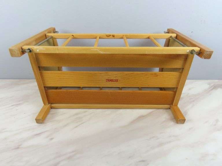 Vintage Strombecker Wooden Doll Crib