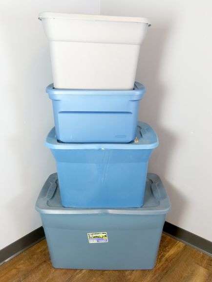 Mixed Lot of 4 Storage Totes