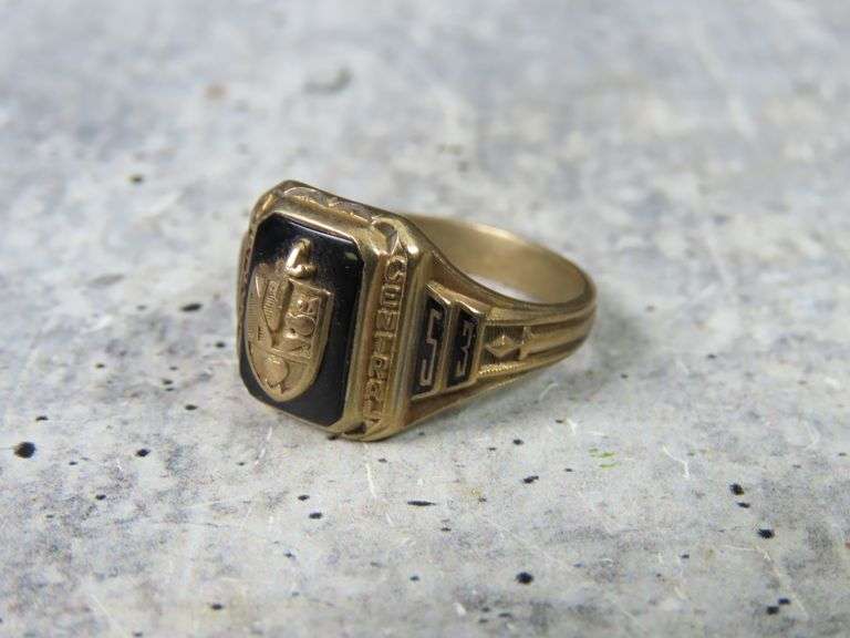 1953 10K Gold Class Ring - Size 9 - 4.7g