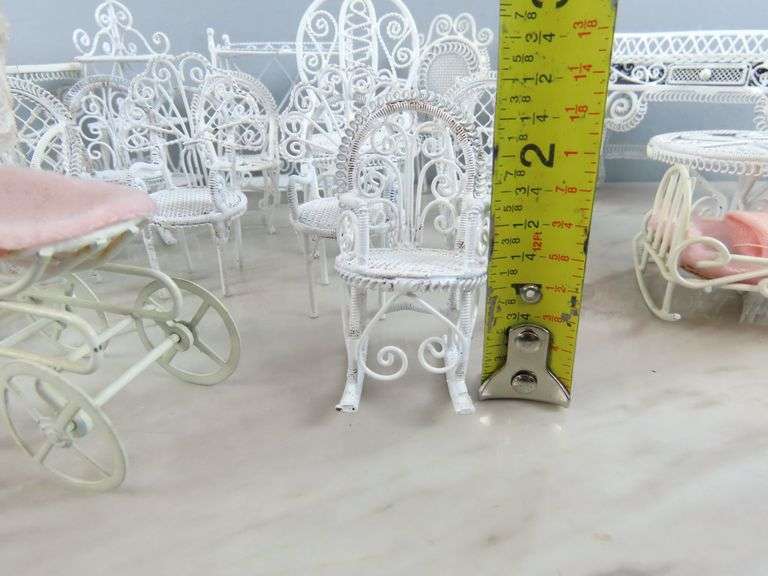 Big Lot of Metal Doll House Furniture