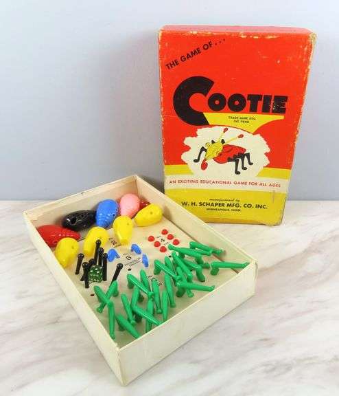 Vintage WH Shapner "The Game of Cootie" in Original Box