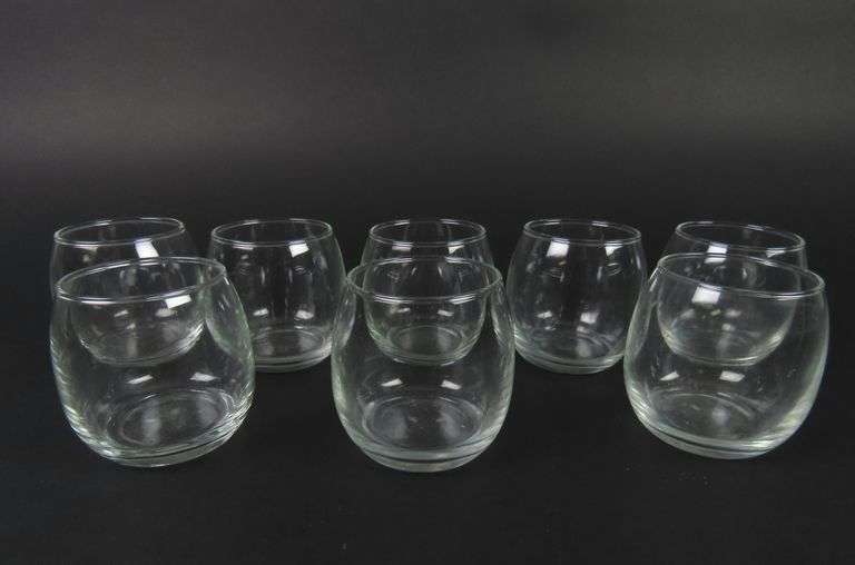 Lot of 8 Glass Votive Holders