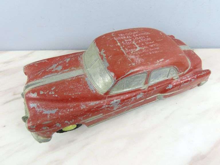 Tri-County Savings Bank Metal Car Coin Bank - See Description