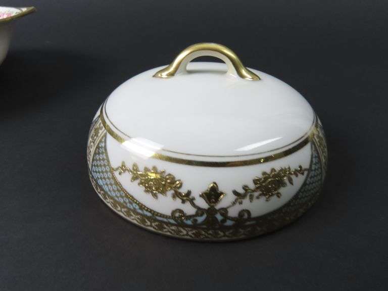 Handpainted Nippon Serving Bowl with Lid