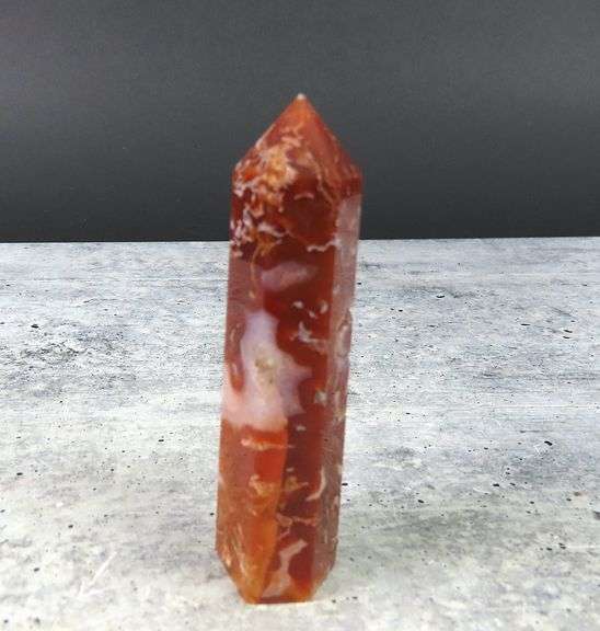 Beautiful Red Flower Agate Point