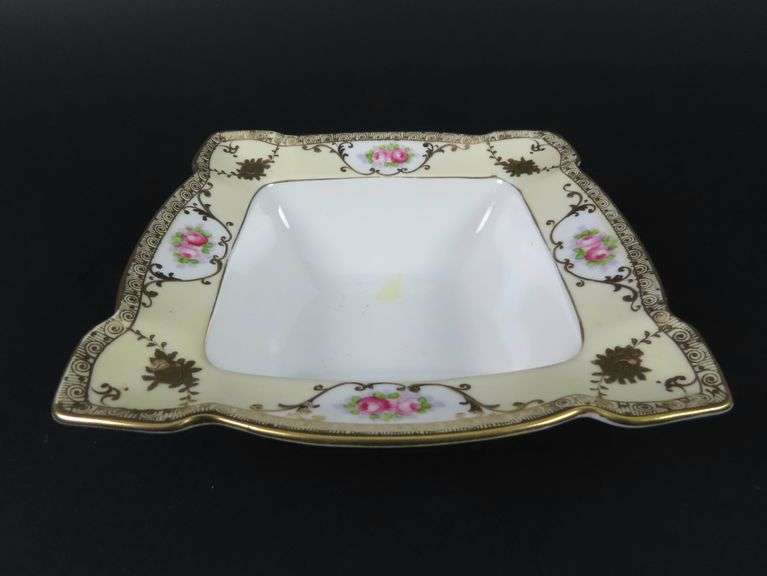 Square Handpainted Nippon Serving Dish - Made in Japan