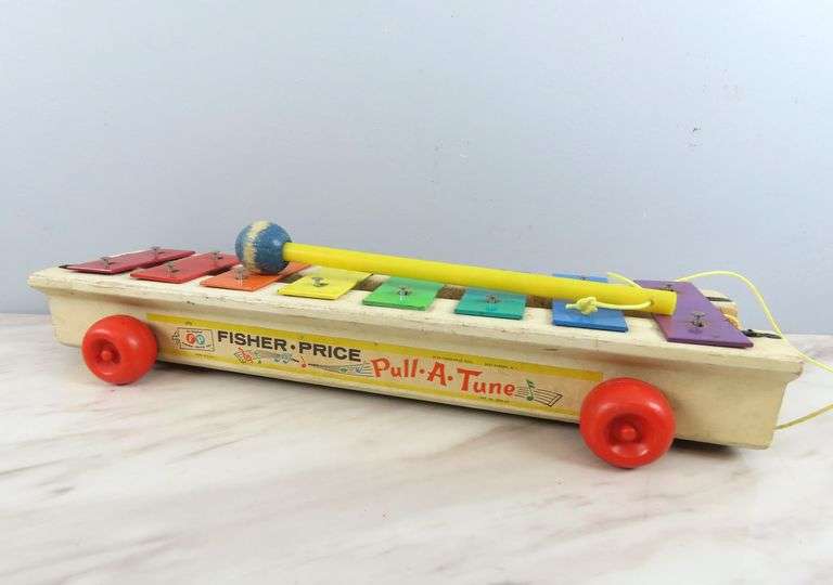Vintage Fisher Price "Pull-a-Tune" Musical Pull Toy