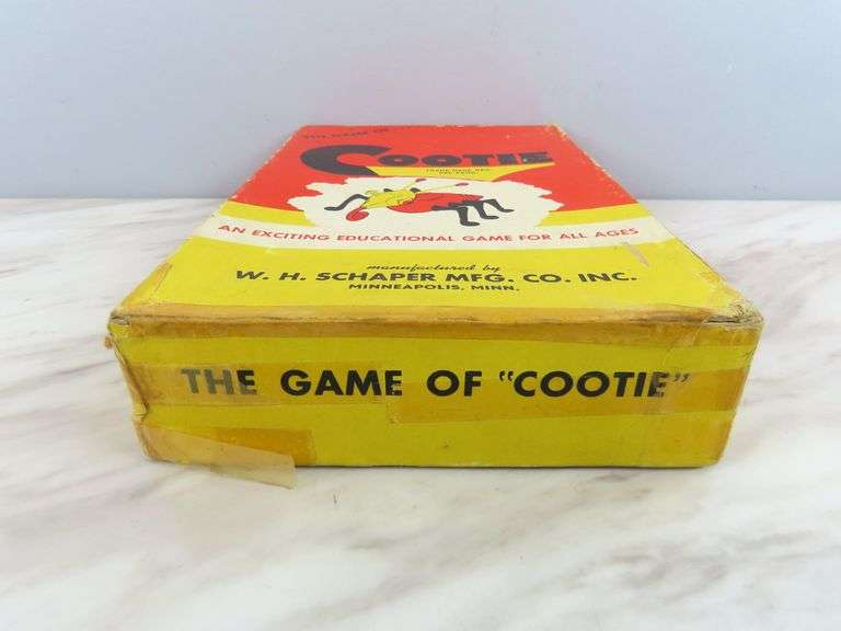 Vintage WH Shapner "The Game of Cootie" in Original Box