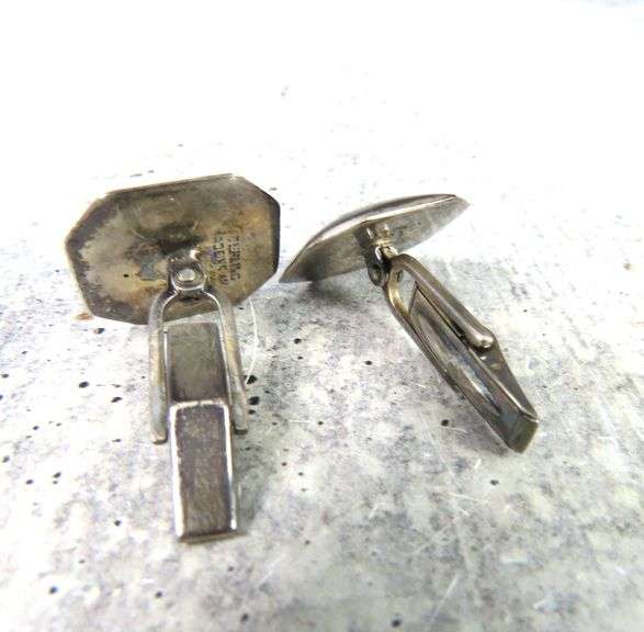 Vintage Siam Sterling Silver Cuff Links