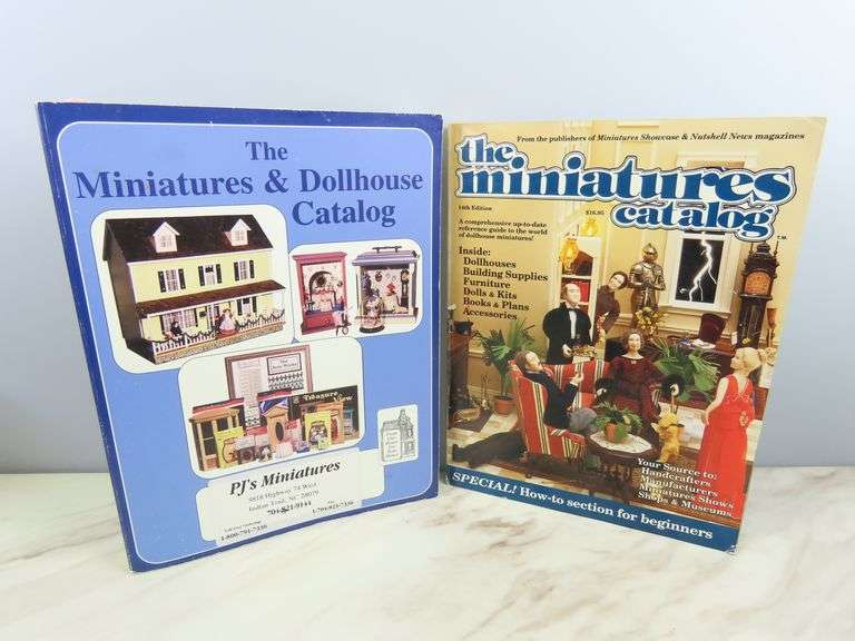 Lot of 2 Doll House Miniatures Catalogs