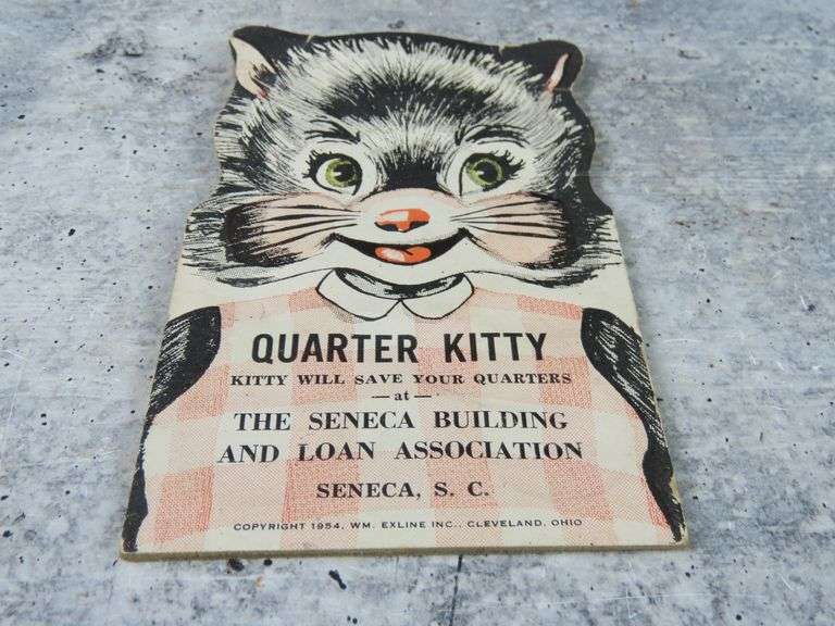 Seneca Building & Loan "Quarter Kitty Coin Savings Card