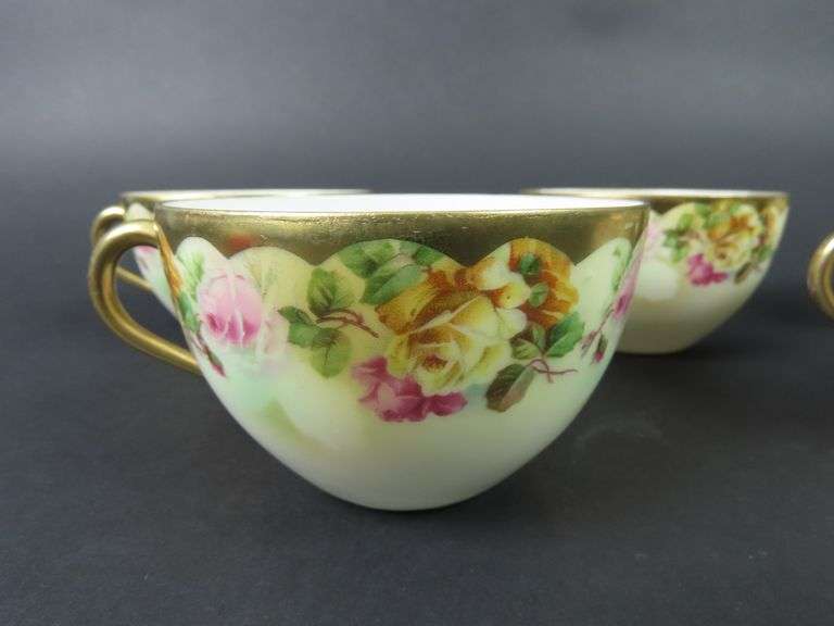 Lot of 5 Handpainted Teacups with No Saucers