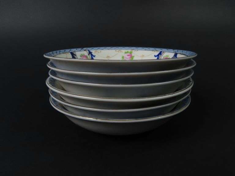 Lot of 6 Antique Noritake Berry Bowls - Made in Japan